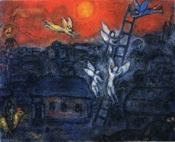 Marc Chagall Painting - Jacob s Ladder contemporary Marc Chagall